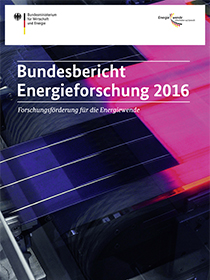 Cover der Publikation Bundesbericht Energieforschung 2016