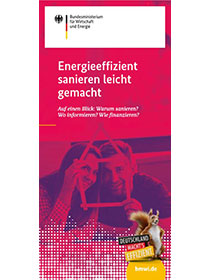 Cover des Flyers "Energieeffizient sanieren leichtgemacht"
