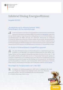 Cover Infobrief "Dialog Energieeffizienz" - Ausgabe 02/2021