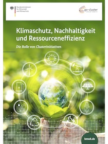 Cover der Publikation Klimaschutz, Nachhaltigkeit und Ressourceneffizienz