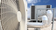 Klimaanlage auf dem Dach: Durch effiziente Klimaanlagen und Lüftungsanlagen Energiekosten sparen