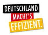 Leichte Sprache:Logo Deutschland macht’s effizient