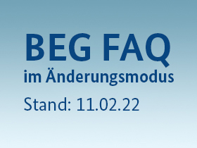 Cover BEG FAQ im Änderungsmodus Stand 11.02.2022