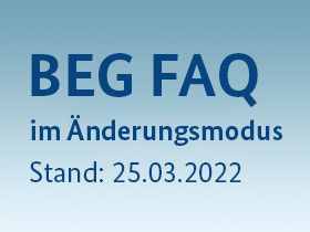 Cover BEG FAQ im Änderungsmodus Stand 25.03.2022