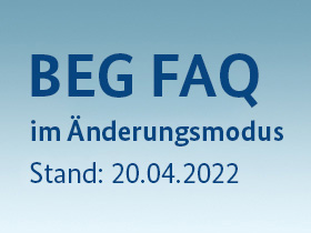 Cover BEG FAQ im Änderungsmodus Stand 20.04.2022