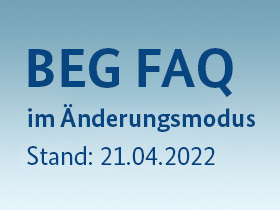 Cover BEG FAQ im Änderungsmodus Stand 21.04.2022
