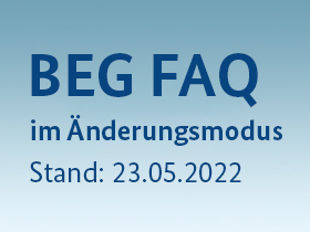 Cover BEG FAQ im Änderungsmodus Stand 23.05.2022