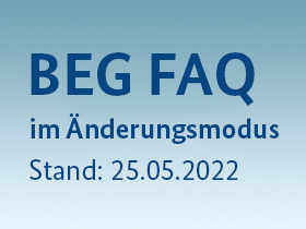 Cover BEG FAQ im Änderungsmodus Stand 25.05.2022