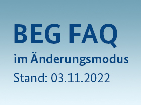 Cover BEG FAQ im Änderungsmodus Stand 03.11.2022