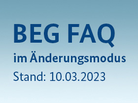 Cover BEG FAQ im Änderungsmodus Stand 10.03.2023