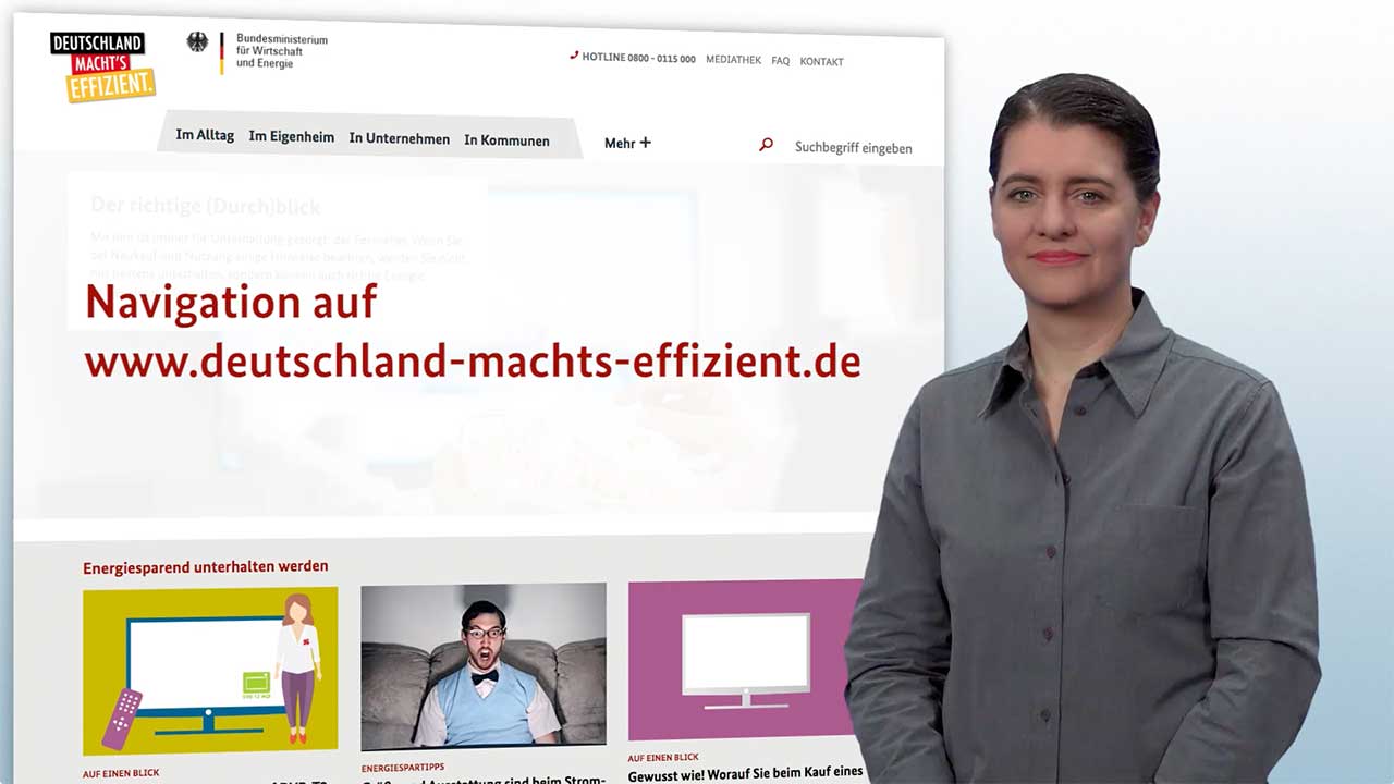 Screenshot aus dem Video Informationen in Deutscher Gebärdensprache